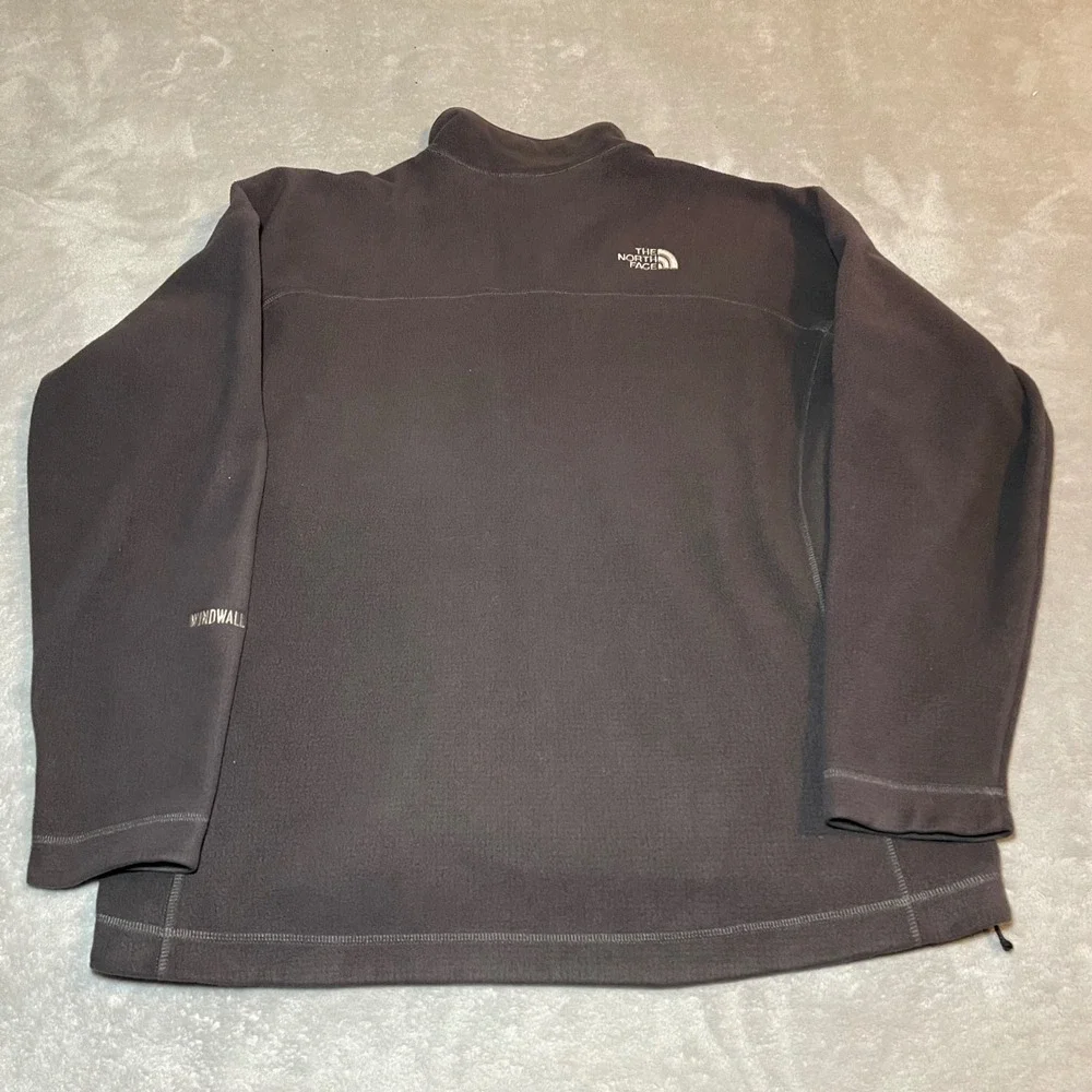The North Face Jacket Mens 2XL Gray Windwall Fleece Full Zip Softshell Outdoor